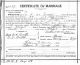 Florence Booth William N. Young Marriage Cert